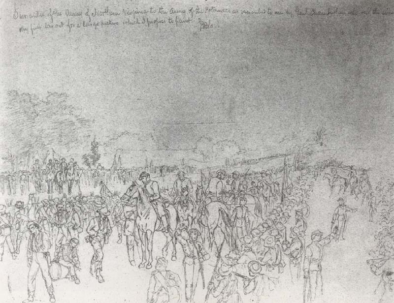 John R.Chapin THe Surrender of the Army of Northern Virginia,April 12 1865 oil painting image